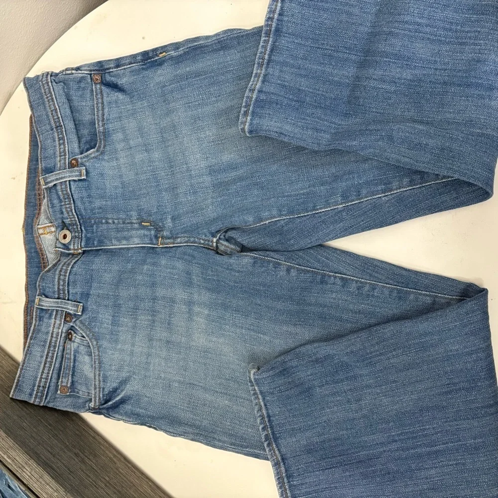 Stylish Ralph Lauren polo stretch cropped Blue Jeans